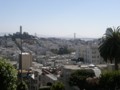 Bay Bridge view from Lombard Street