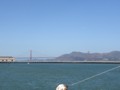 Golden Gate Bridge view from Hyde Street Pier