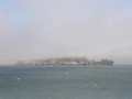 Alcatraz in fog