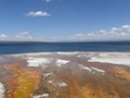 Hot spring and Yellowstone Lake