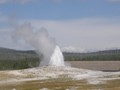 Old Faithful Geyser-Eruption-1