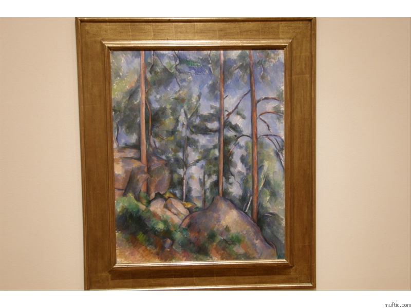 Paul Cezanne: Pines and Rocks, 1897 - oil