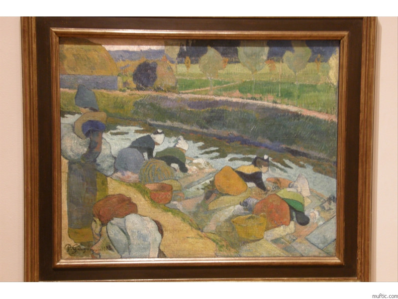 Paul Gauguin: Washerwomen, 1888 - oil